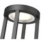 Z-Lite Leland Outdoor Pier Mounted Fixture, 1-Light, 9 In.W x 28.25 In.H, Sand Black/Sand Blast 5005PHB-553PM-BK-LED - alternate 6